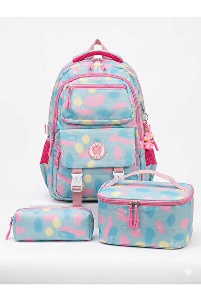 Relaxion Set de 3 piese cu accesorii pentru fete, școală primară, Ç geantă i,...