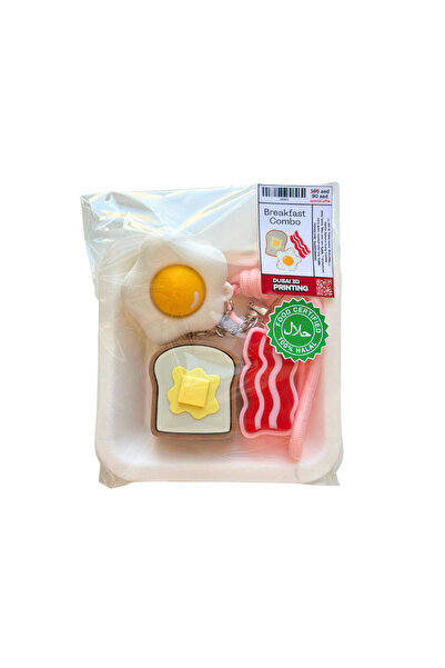 DUBAI 3D PRINTING 3D Printed Breakfast Trio Bundle (Egg, Toast, Bacon) - Mech...