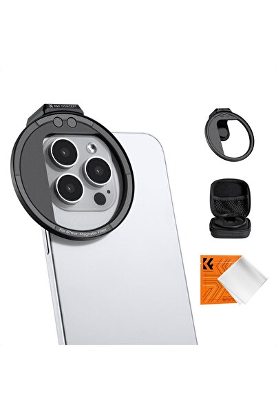 K&F CONCEPT 67mm Manyetik Telefon Filtre Tutucusu - Aksesuar Kızaklı