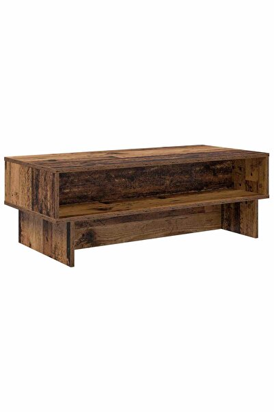 vidaxl Masă de cafea Lemn vechi 100 x 46 x 35 cm Lemn compozit