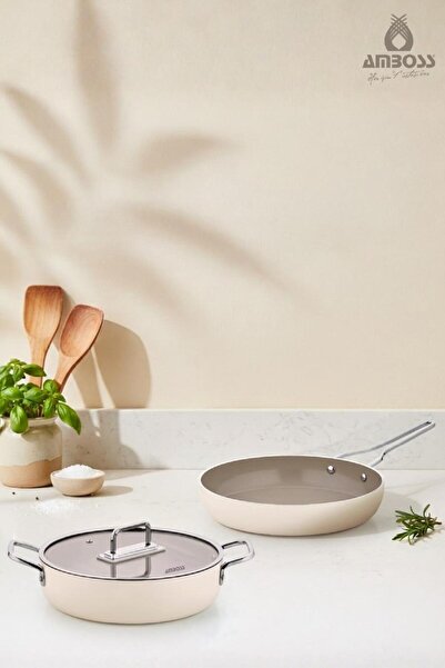 Amboss Sera Nova 3 Piece Pot and Pan Set Latte