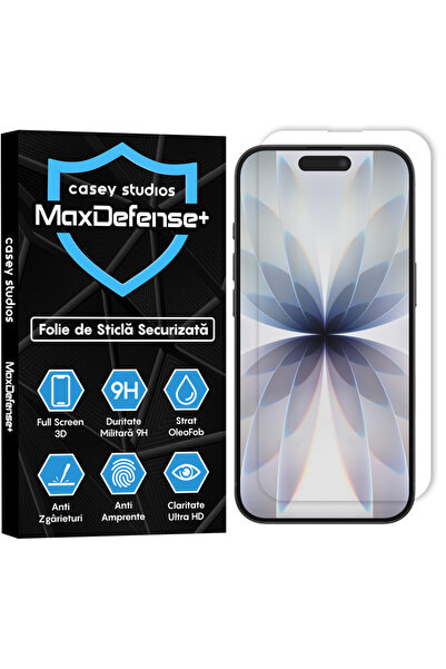 Casey Studios Folie iPhone 17, Full Cover 3D, Full Glue, HD, Anti Zgarieturi,...