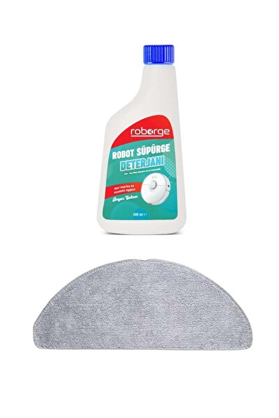 Roborge Roborock Q8 + Pânză de mop pentru aspirator robot + Detergent pentru ...