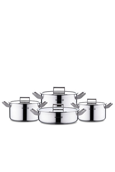 KORKMAZ Plata 8 Parça Tencere Seti A2786