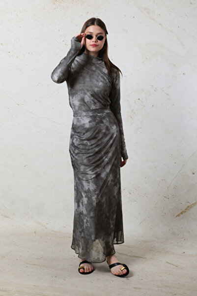 ZÜLAYS Batik Desenli Body Füme