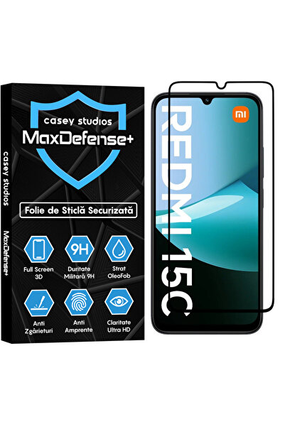 Casey Studios Folie Xiaomi Redmi 15C, Full Cover 3D, Full Glue, HD, Anti Zgar...