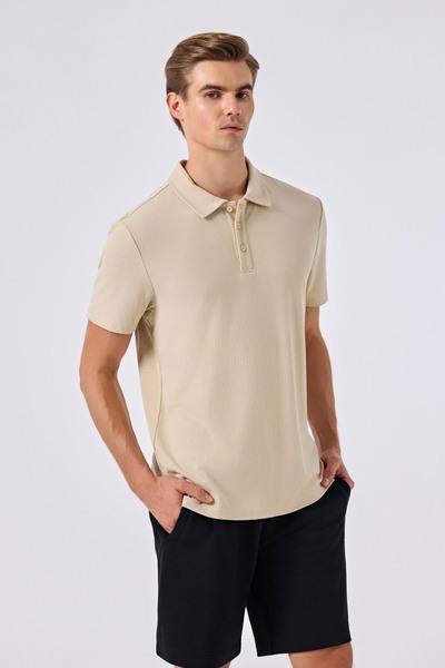 Ellesse تي شيرت رجالي بياقة بولو 6SM5003-BG