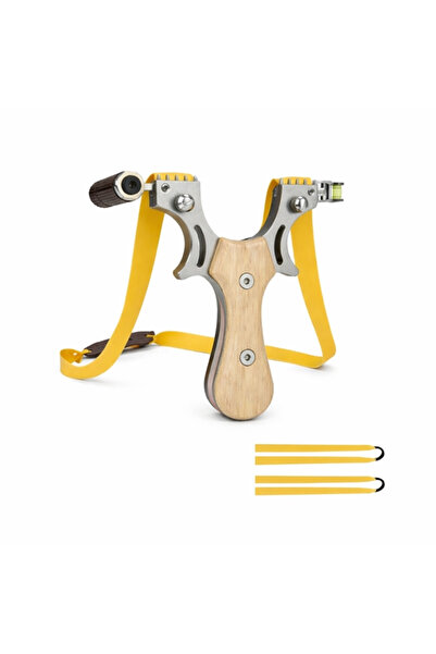 Depox ®   Praștie metalică cu laser, 11,5 cm, cu nivelă, mâner din lemn, bej