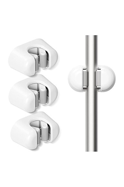 Arabest 3Pcs Mop Hooks, Wall Hanging Punch-Free Storage Rack, Strong Mop Clip...