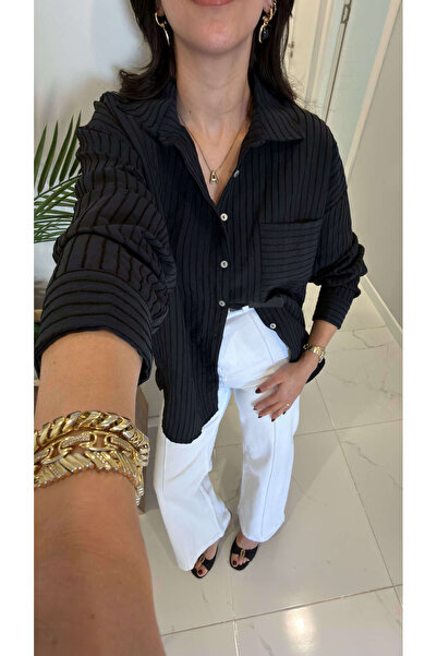 BİRCANÇİL قميص Amotre Black Line مقاس كبير مكون من منسوج قطع