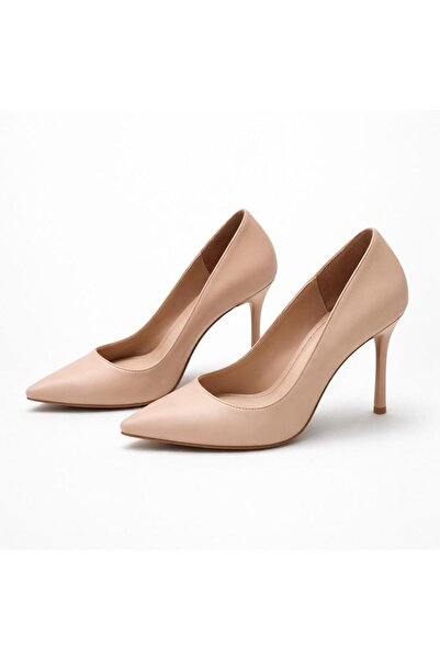 PATRON SHOES Women's Genuine Leather 10 cm Stiletto Heel U Stiletto Pointed T...