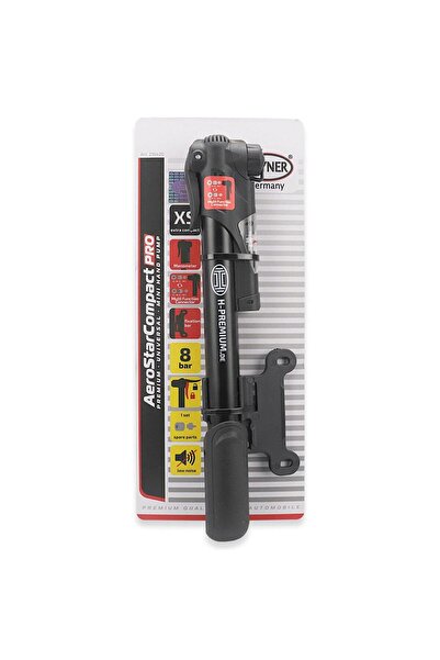 Heyner MINI POMPA MANUALA CU MANOMETRU PREMIUM PENTRU BICICLETE