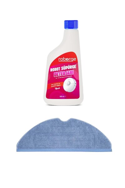 Roborge Roborock S7+ Robot aspirator cu pânză de mop + detergent pentru aspir...