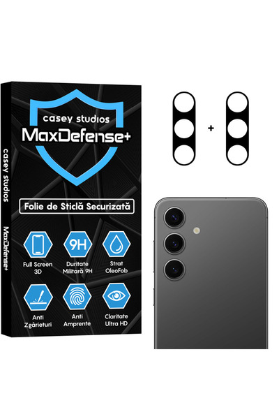 Casey Studios Set 2x Folie Camera Samsung Galaxy S24, Anti Zgarieturi, Anti Z...