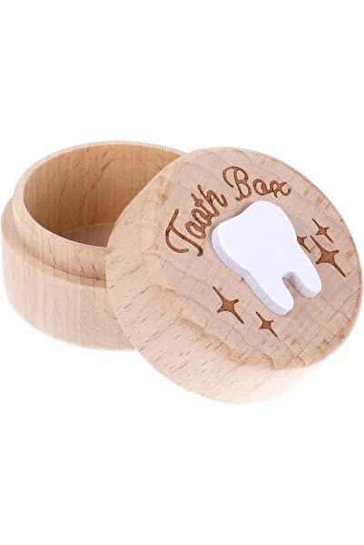 Arabest 1 Pcs Wooden Tooth Fairy Box,3D Carved Dropped Tooth Keepsake Storage...