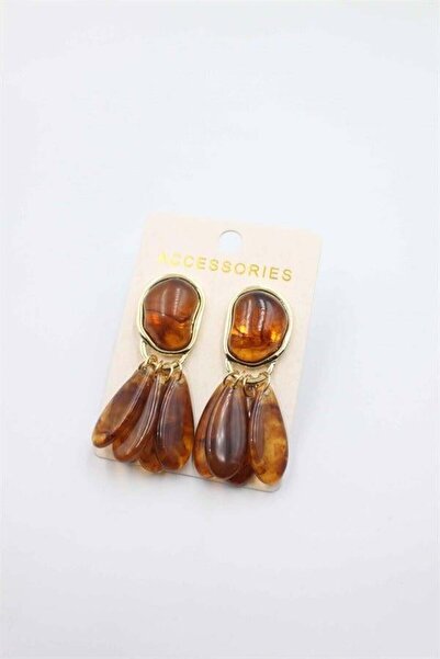 MENESSA Jewelled Earrings - Brown