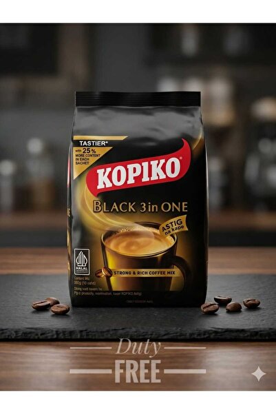 hijazigroup Kopiko Black 3-in-1 Instant Coffee Mix 25g x 10