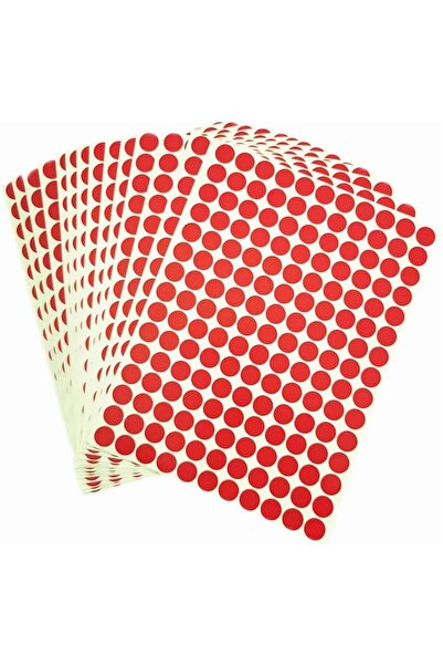 Arabest 2475pcs Red Coding Labels, 10mm Round Polka Dot Stickers, Circle Remo...
