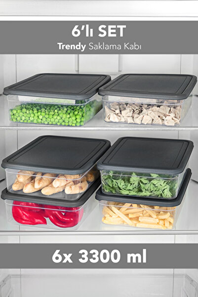 Meleni Home Σετ 6 τεμαχίων Trendy Organizer Ψυγείου - Organizer Κατάλληλο για...