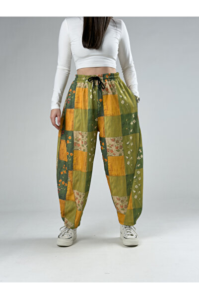 COCOPELLI Ethnic Rose Patchwork Women's Trousers Coc2962