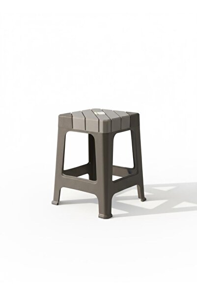 Mandella Sağlam Plastik Dolce Büyük Tabure Antrasit