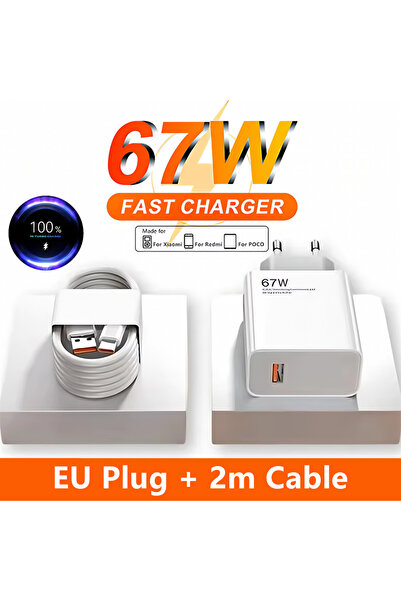 Choice EU Plug - 2m Cable 67W EU Ultra Fast Charger For 11 12 13T 14T 15 17 P...