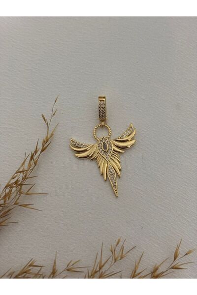 stainless steell Zircon Stone Detailed Steel Ajda- Bracelet Charm / Pendant