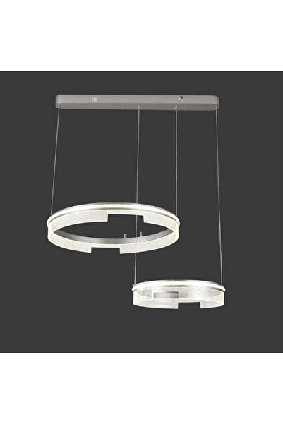 RFAN LED Pendant Chandelier, Model C23011/2, With Remote Control, 240W, Grey