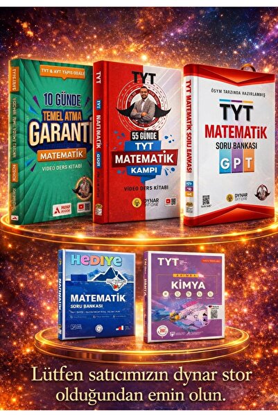 Aydın Yayınları 3lüGaranti-Bıyıklı Matematik 55 Günde TYT Matematik-10 Günde ...
