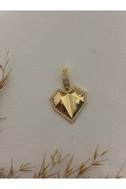 stainless steell Zircon Stone Detailed Steel Ajda- Bracelet Charm / Pendant