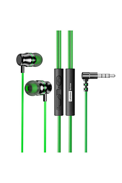Choice1 Lenovo Black Green 3.5mm YF38 Wired Headphones Type-C/3.5mm With Wire...