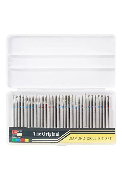 SİNKA Freze Uç Seti 30'lu Elmas Manikür Elektrikli Törpü Makinası Ucu DIAMOND...