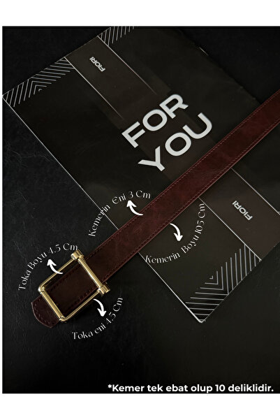 Fiori Kare Buckled Women's Belt I, Pants Belt I, Jacket Belt I, Dress Belt I