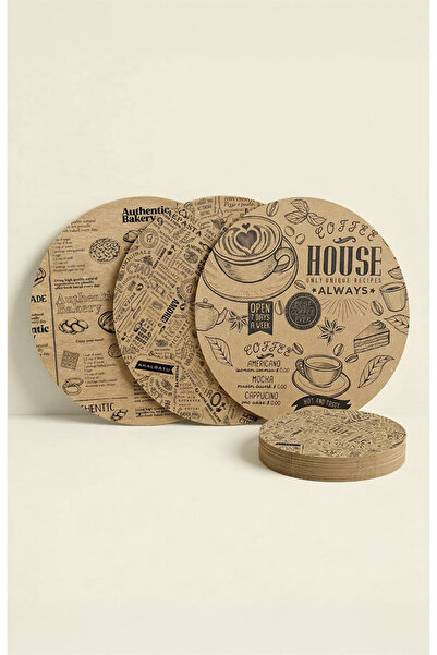 AkalBatu No29 36-piece round food serving and presentation paper