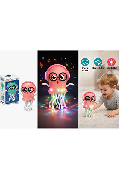 GIA'S WORLD Jellyfish Dance – jucărie interactivă cu muzică și lumini, Bump &...