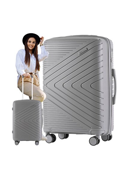 wings Hard Suitcase Medium XL Polypropylene, 4 Wheels, Travel Luggage