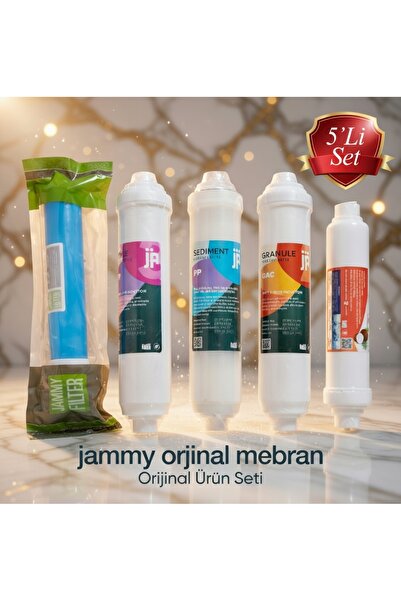 jammy filter 5'li Su Arıtma Filtre Seti | Mebranlı Premium Kalite