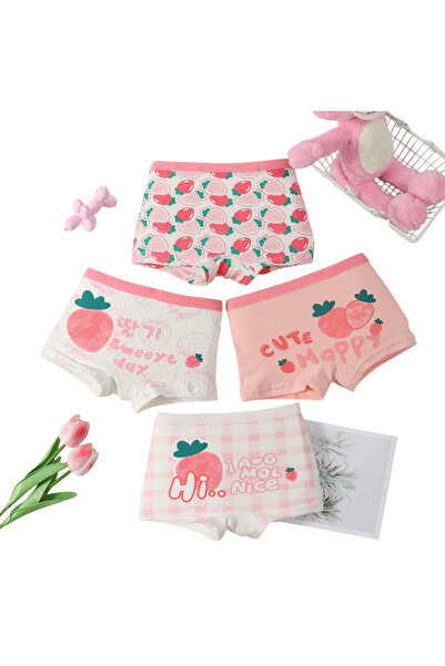 Bidani Pure Cotton Soft Comfort Panties – 4 PC Girl - 2Y to 9Y