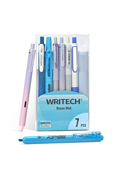 Writech W-JK04 OKYANUS MİSTİ KALEM SETİ (MAVİ) - 7'Lİ SET
