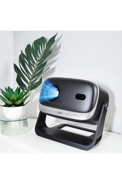 Aoc Outdoor Projector 720P HD, 8000 Lumen 4K Support, WiFi 6 BT 5.0, Auto Foc...