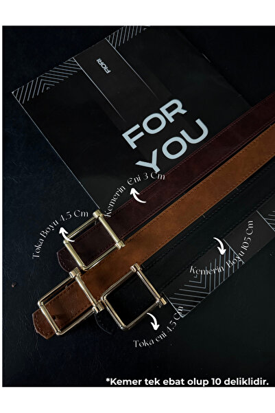 Fiori Kare Buckled Women's Belt I, Pants Belt I, Jacket Belt I, Dress Belt I