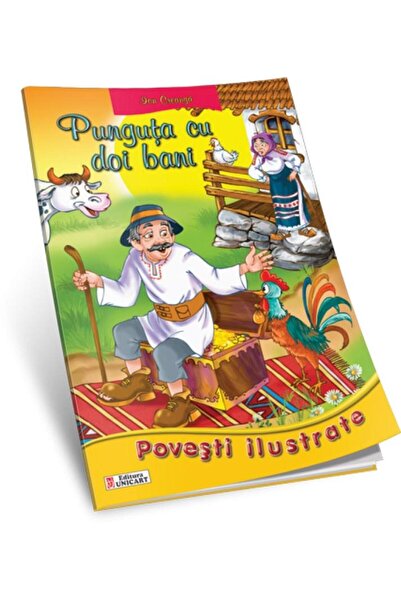 Editura Unicart Punguta cu doi bani (Povesti ilustrate - format A4