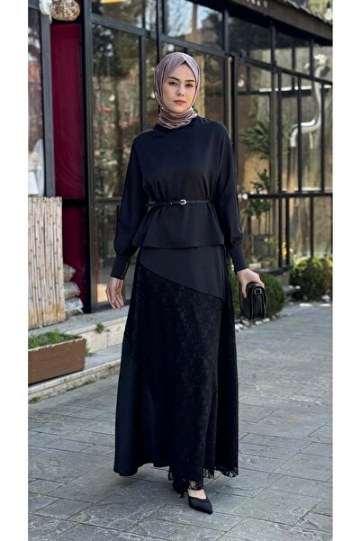 Zems Dantelli Saten Takım 2T079