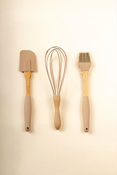 FH finehome نيتا بامبو بمقبض طقم أدوات المطبخ من السيليكون