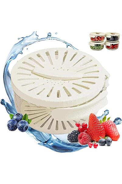 Arabest Drainer,Drainer and Strainer 2in1,Fruit Wash Bowl with Strainer and L...