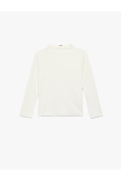 Koton Μπλουζάκι με μακρύ μανίκι Modal Blend ψηλός λαιμός Basic