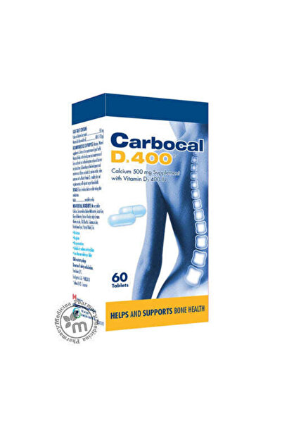 Calcitron كاربوكال د400 كالسيوم 500 ملغ 60 قرص