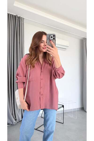 pelin yıldız butik Brayn Düşük Omuz Gömlek