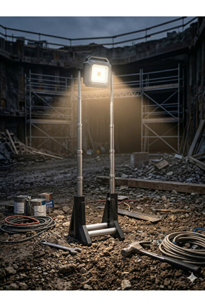 ACK ÇOK FONKSİYONLU ŞARJLI LED PROJEKTÖR