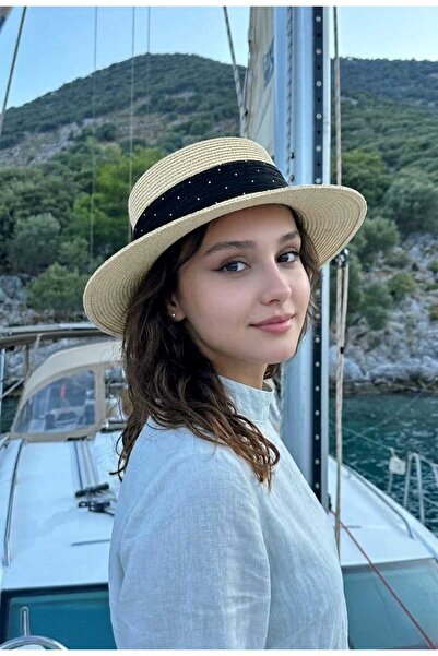 LAGRANZE Luna Gondol – Γυναικείο Ψάθινο Καλοκαιρινό Καπέλο με Φαρδύ Γείσο